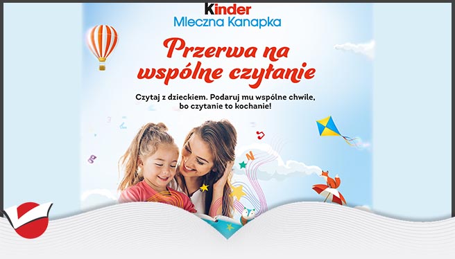 Kinder Mleczna Kanapka - Przerwa na wspólne czytanie