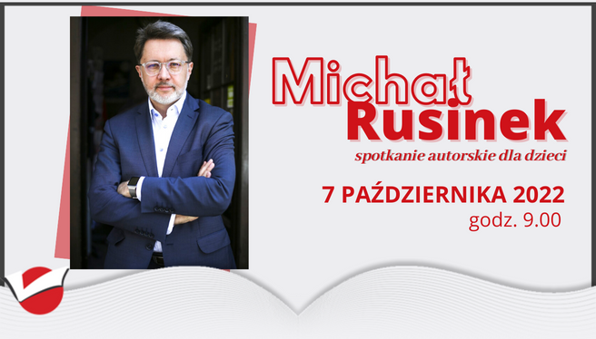 Michał Rusinek - sekretarz noblistki z wizytą w bibliotece