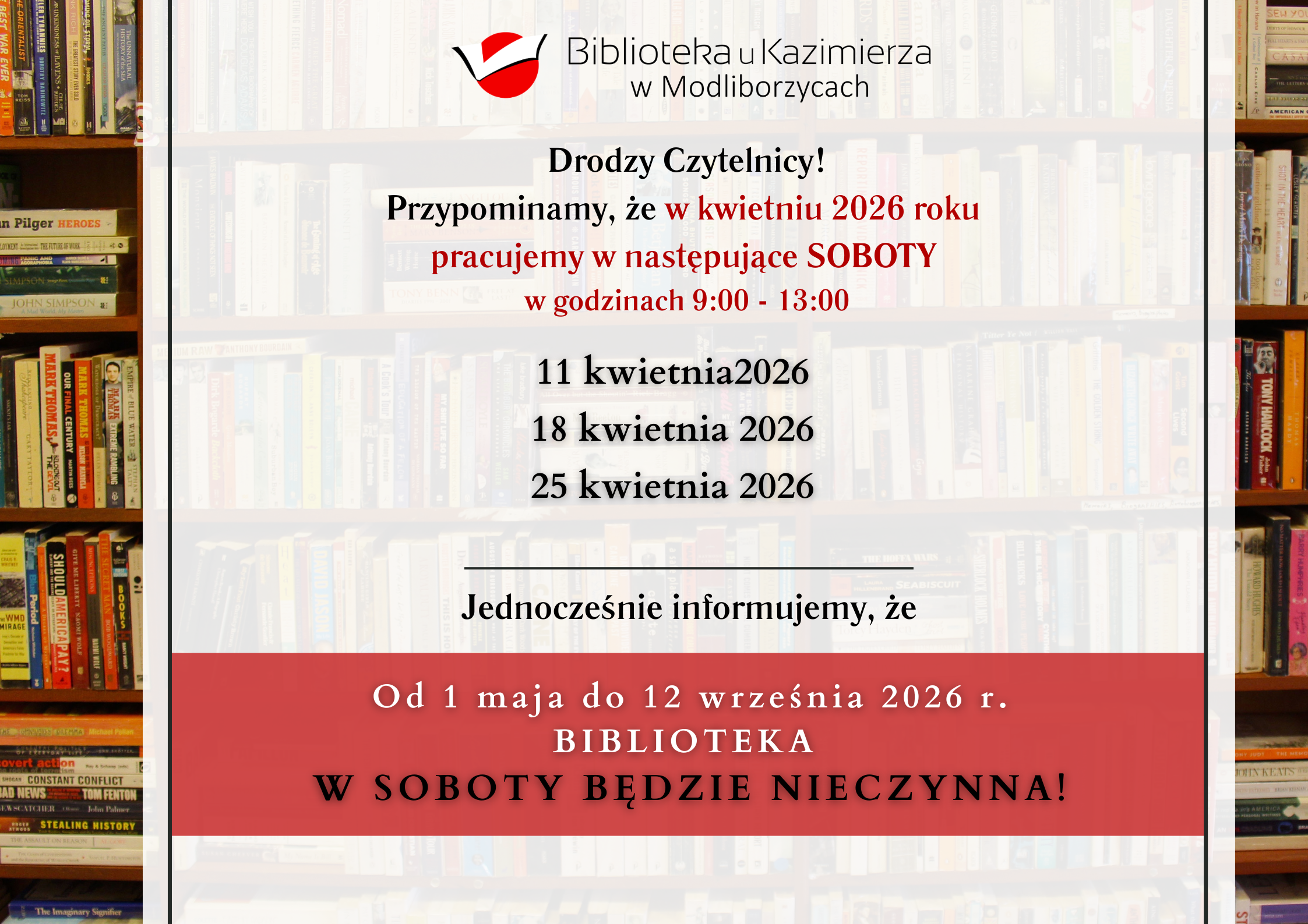 otwrcie soboty kwiecień 