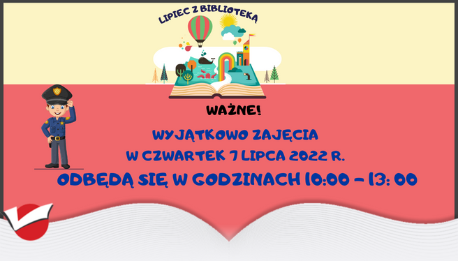 Wyjątkowo w czwartek zajęcie od godz. 10:00