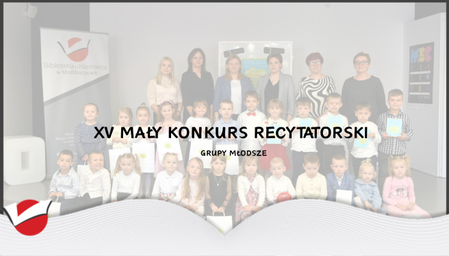 Konkurs recytatorski dla przedszkolaków - grupa młodsza