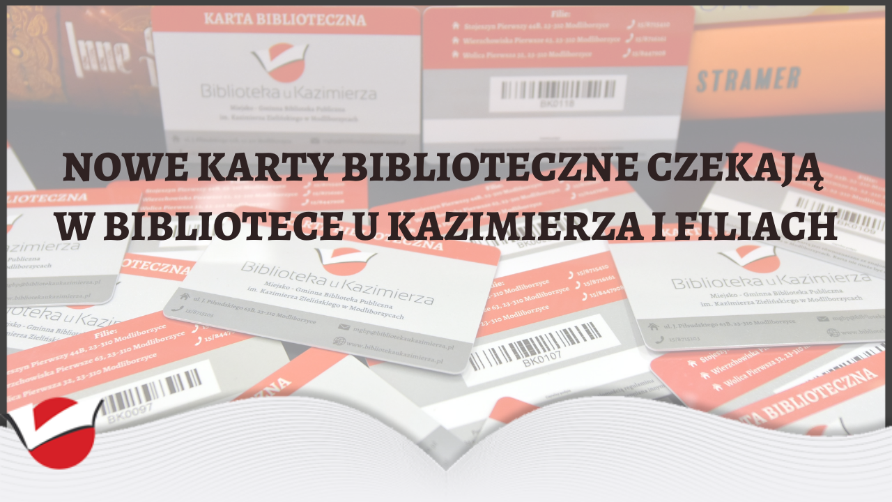 KARTY BIBLIOTECZNE DLA CZYTELNIKÓW BIBLIOTEKI